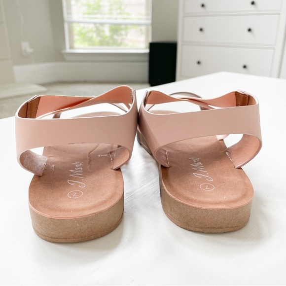 J. Mark Nude Stretch Sandals Form-901 - Picture 4 of 9